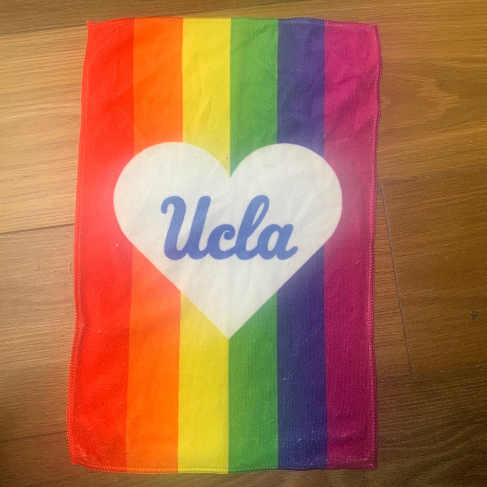 NWOT UCLA Rainbow Sports Towel
